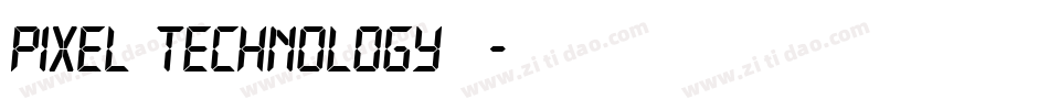 Pixel Technology +字体转换